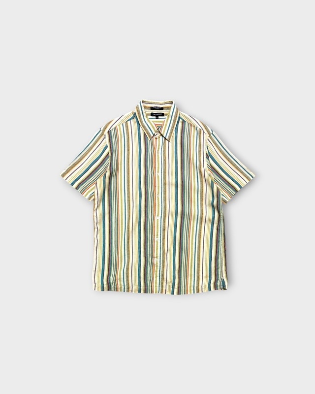 【Used】“BRANDINI” Silk Cotton Multi Stripe Shirt