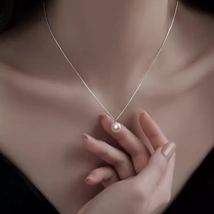 ネックレス レディース 天然パール真珠 シルバー925 ジュエリーWX040