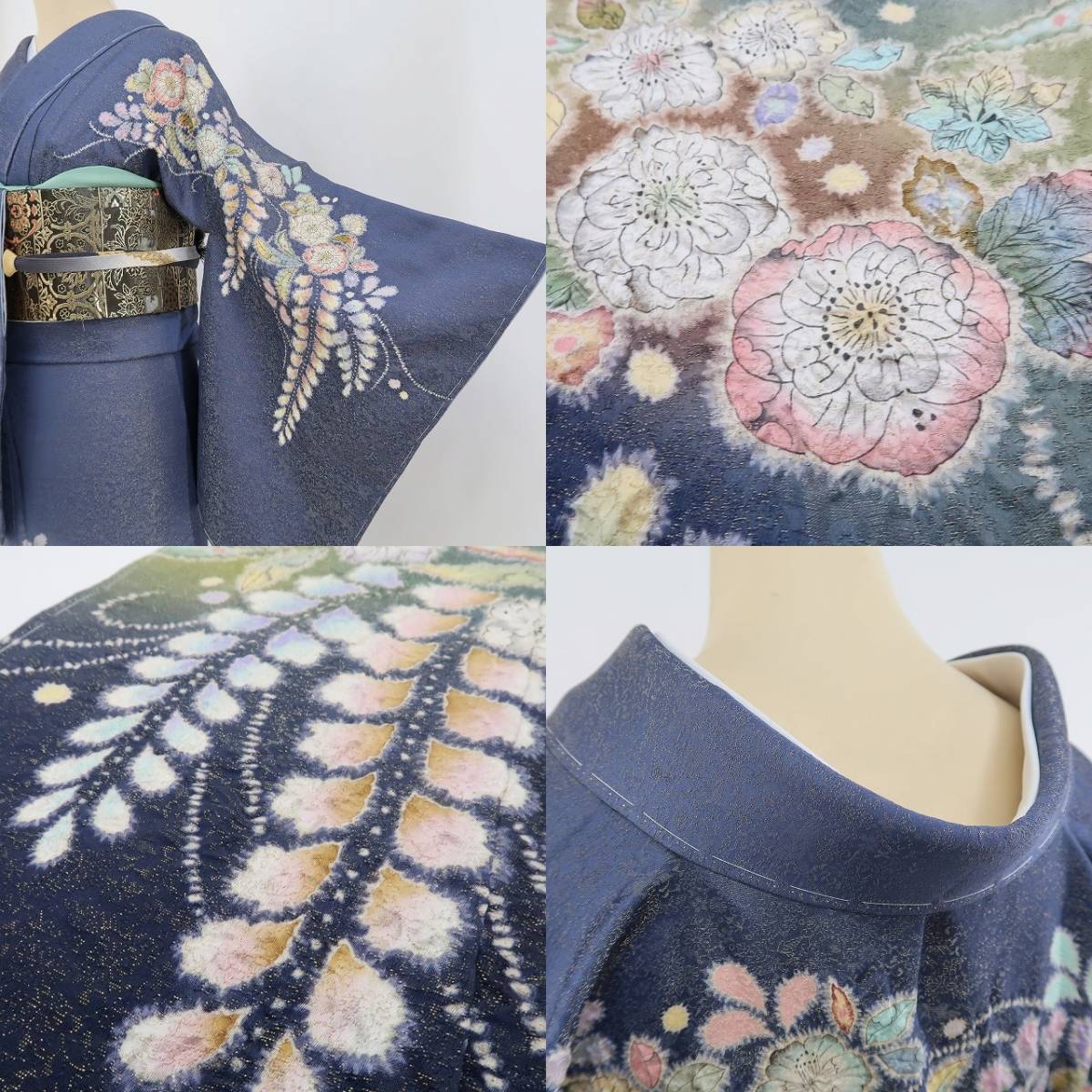 新品 翠山工房 桐屋の辻ヶ花 徳永憲峯 落款“我が身を染めて夢を 
