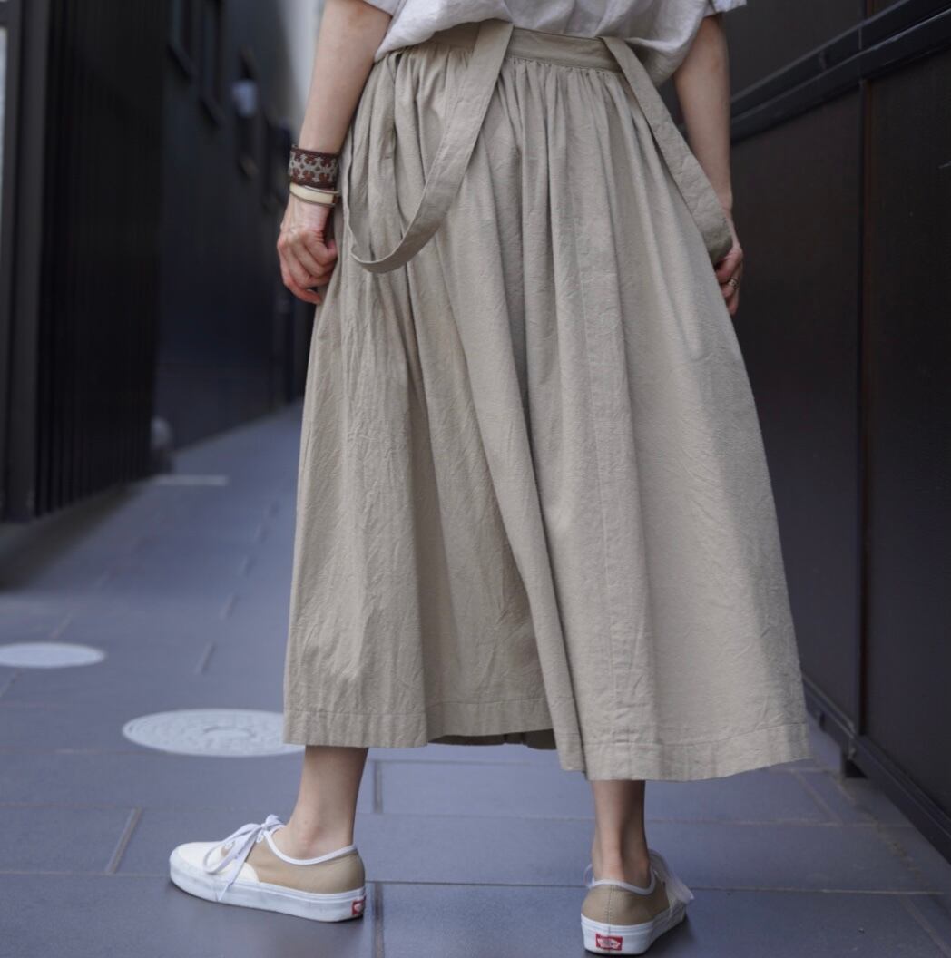 LENO(リノ) GATHER SKIRT BEIGE | Debby powered by BASE