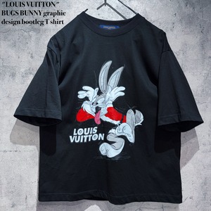 "LOUIS VUITTON"BUGS BUNNY graphic design bootleg T shirt