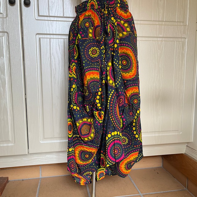 花火柄変形スカート