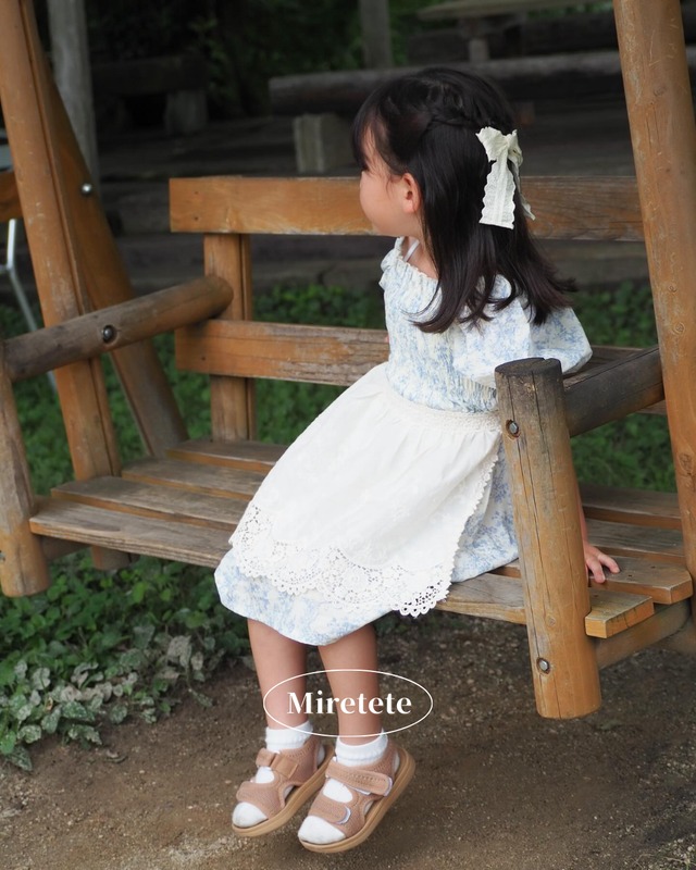 【取寄】淡いブルーがおしゃれで夏らしいお上品なワンピース