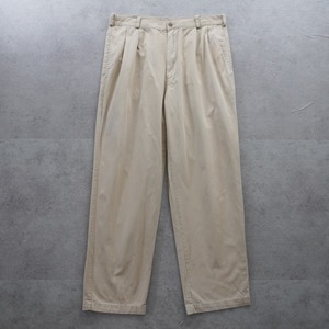 90s CHAPS RALPH LAUREN CHINO TROUSERS beige [W32L28相当] 古着