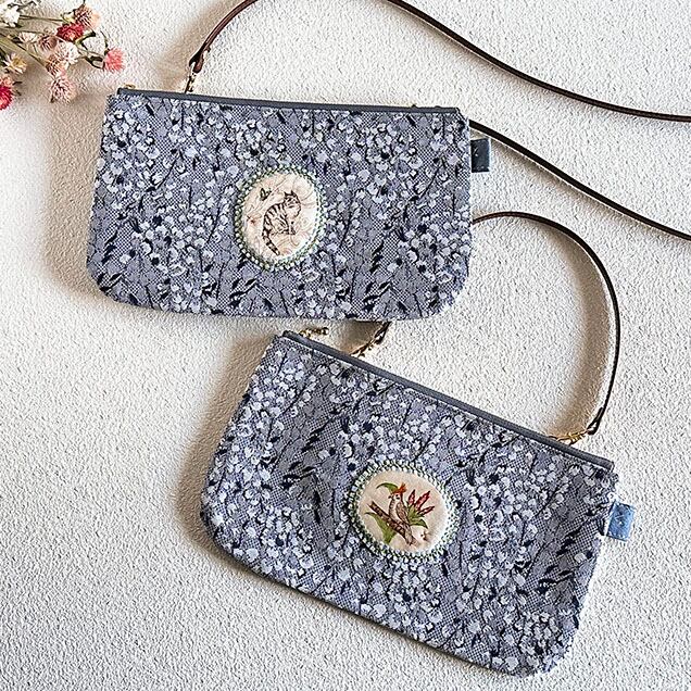 ぺたんこショルダーバッグ『ノコちゃん』or『オカメインコ』