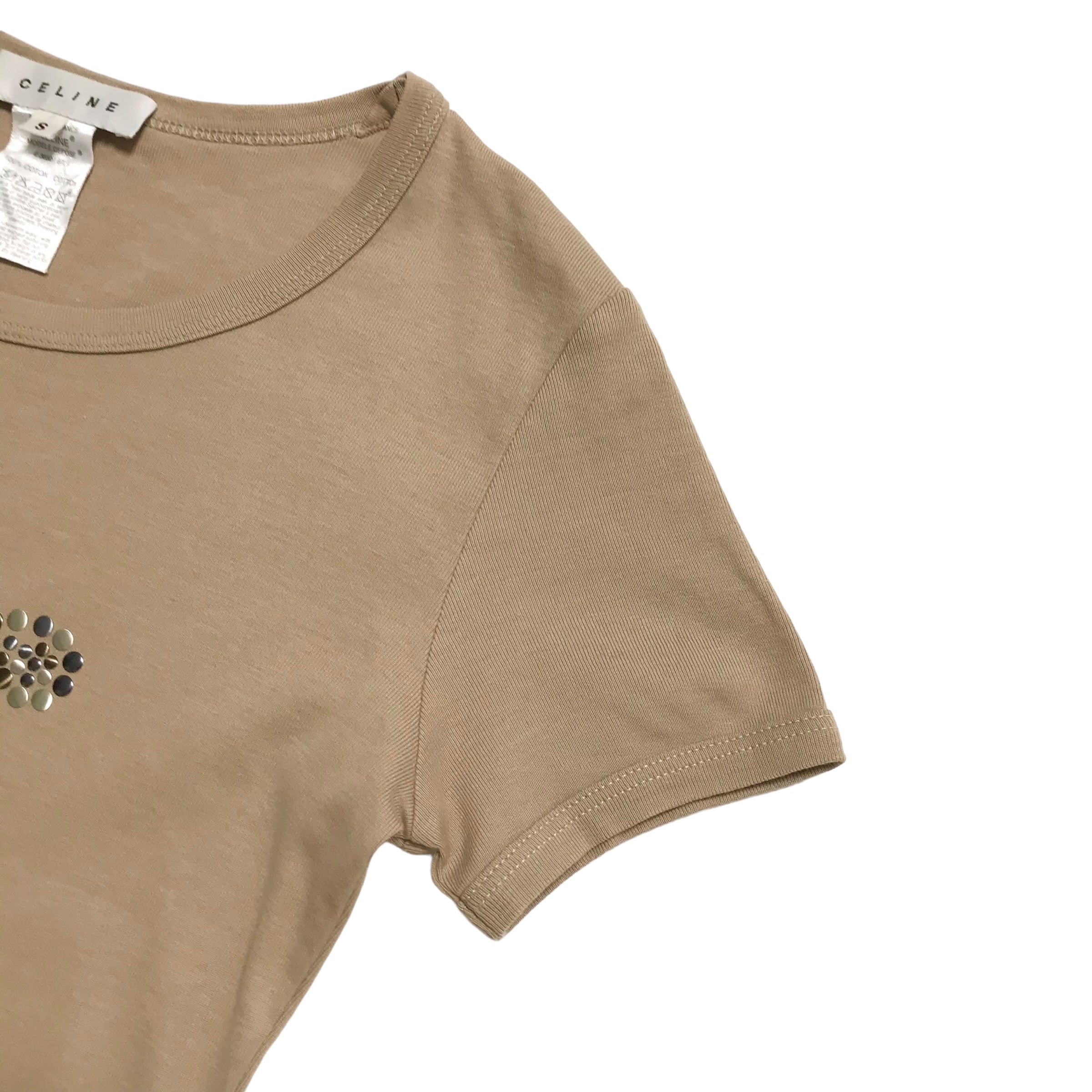 ⚫︎ce4 celine tops セリーヌ トップス tシャツ M ベージュ ⚫︎ce4 celine tops セリーヌ トップス tシャツ M ベージュ