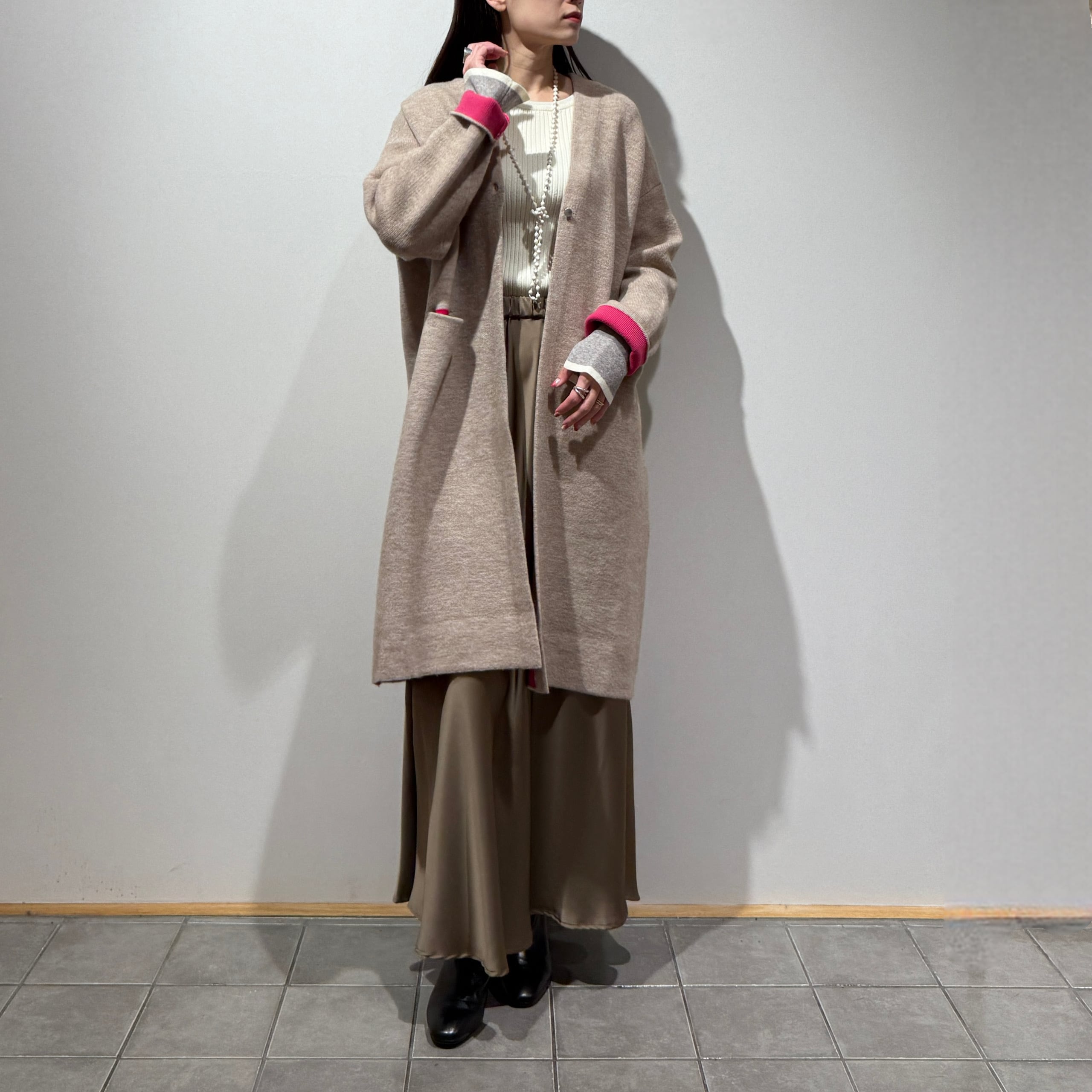 ダブルフェイスニットガウンCD | トワミーオンラインショップ