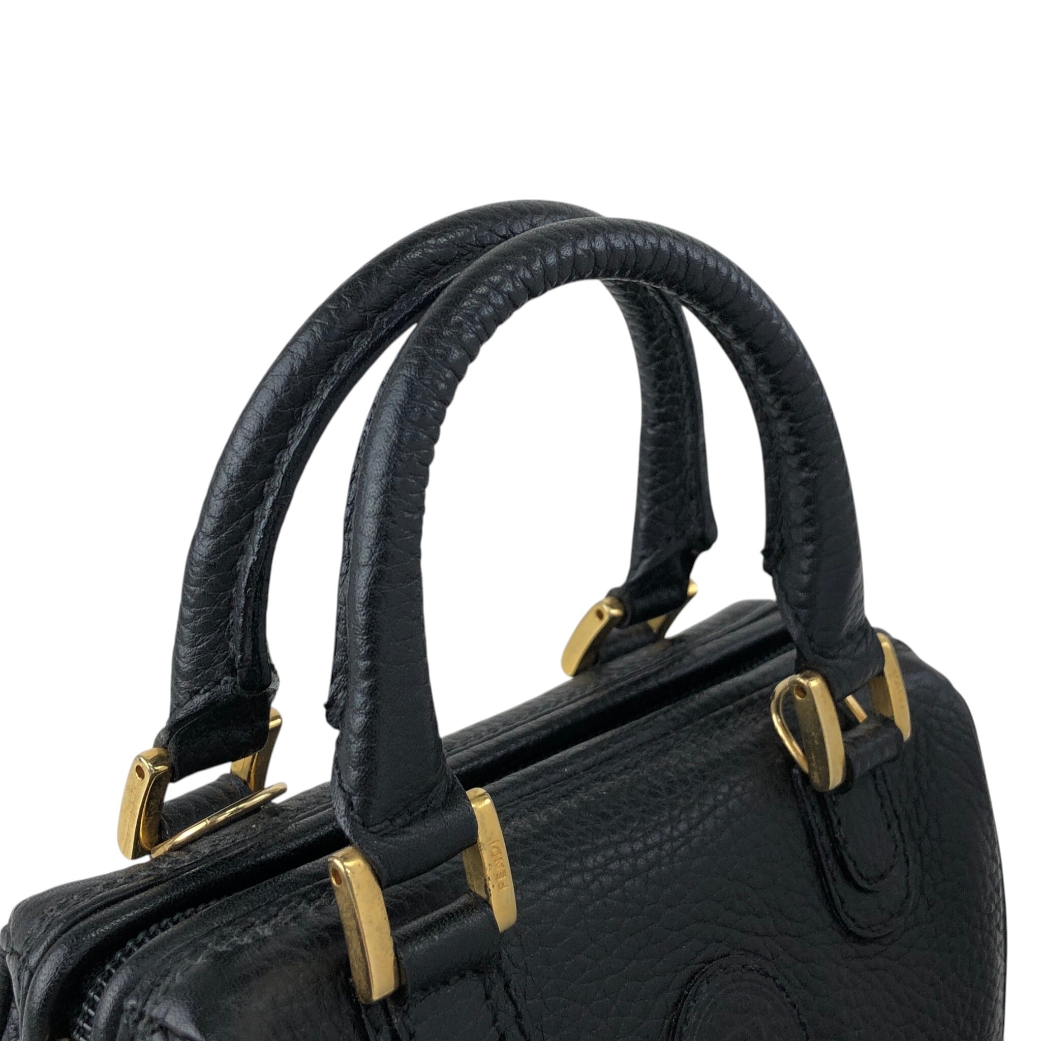 FENDI ヴィンテージバック Authentic Vintage Fendi Zucca Leather Coated Canvas Crossbody