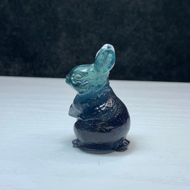 送料込み☆21.フローライトうさぎ・インテリア