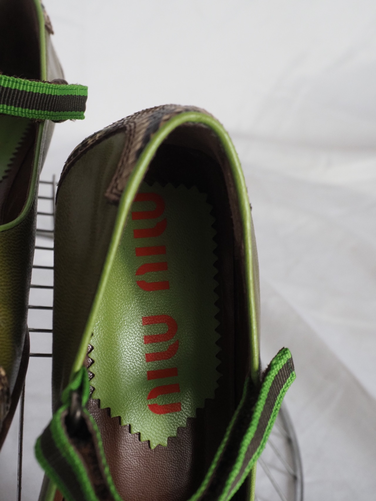 “MIU MIU” 1999ss archive flat shoes Made in ITALY