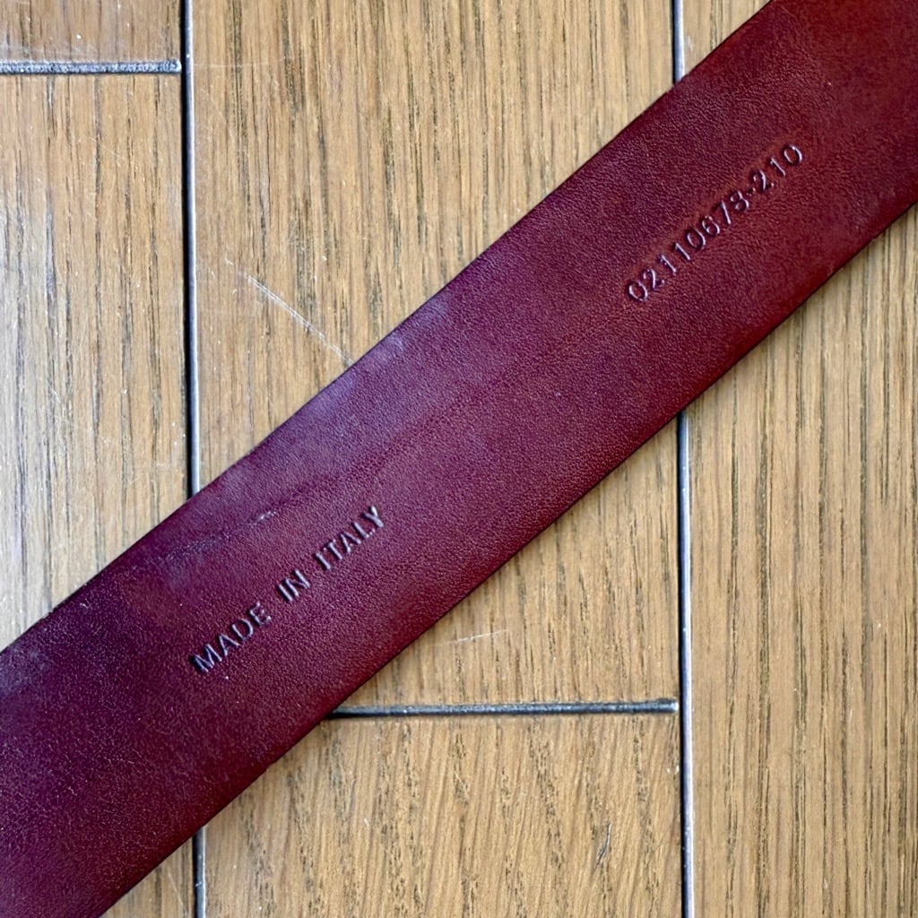 イタリー製 ラルフローレン パープルレーベル Oリング アリゲーター