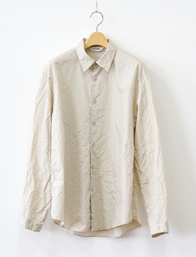 DIGAWEL : SHIRT (CREASE FINISH) / SAND BEIGE