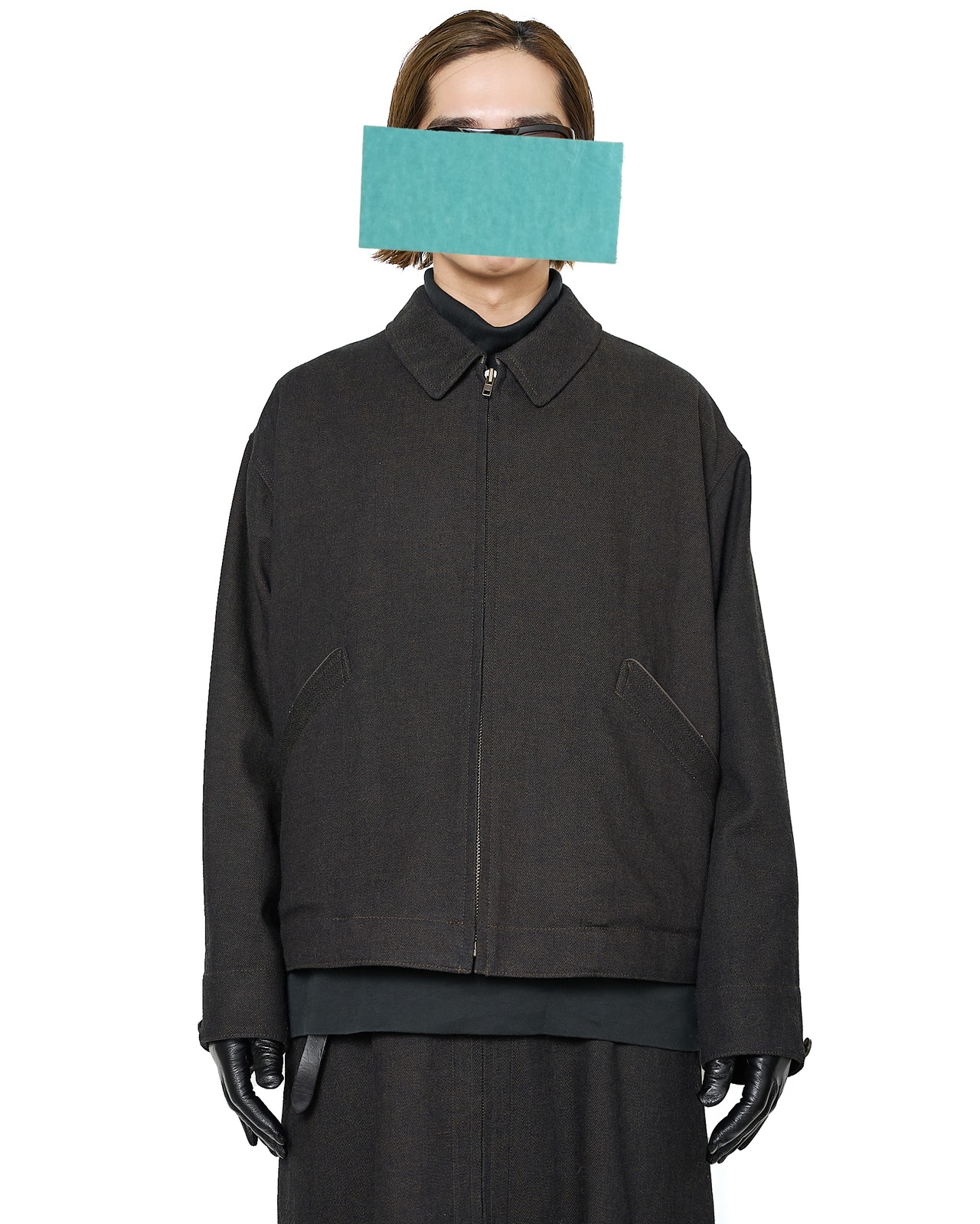 Nomàt "COTTON WOOL Zip Blouson〔Dark Brown〕"
