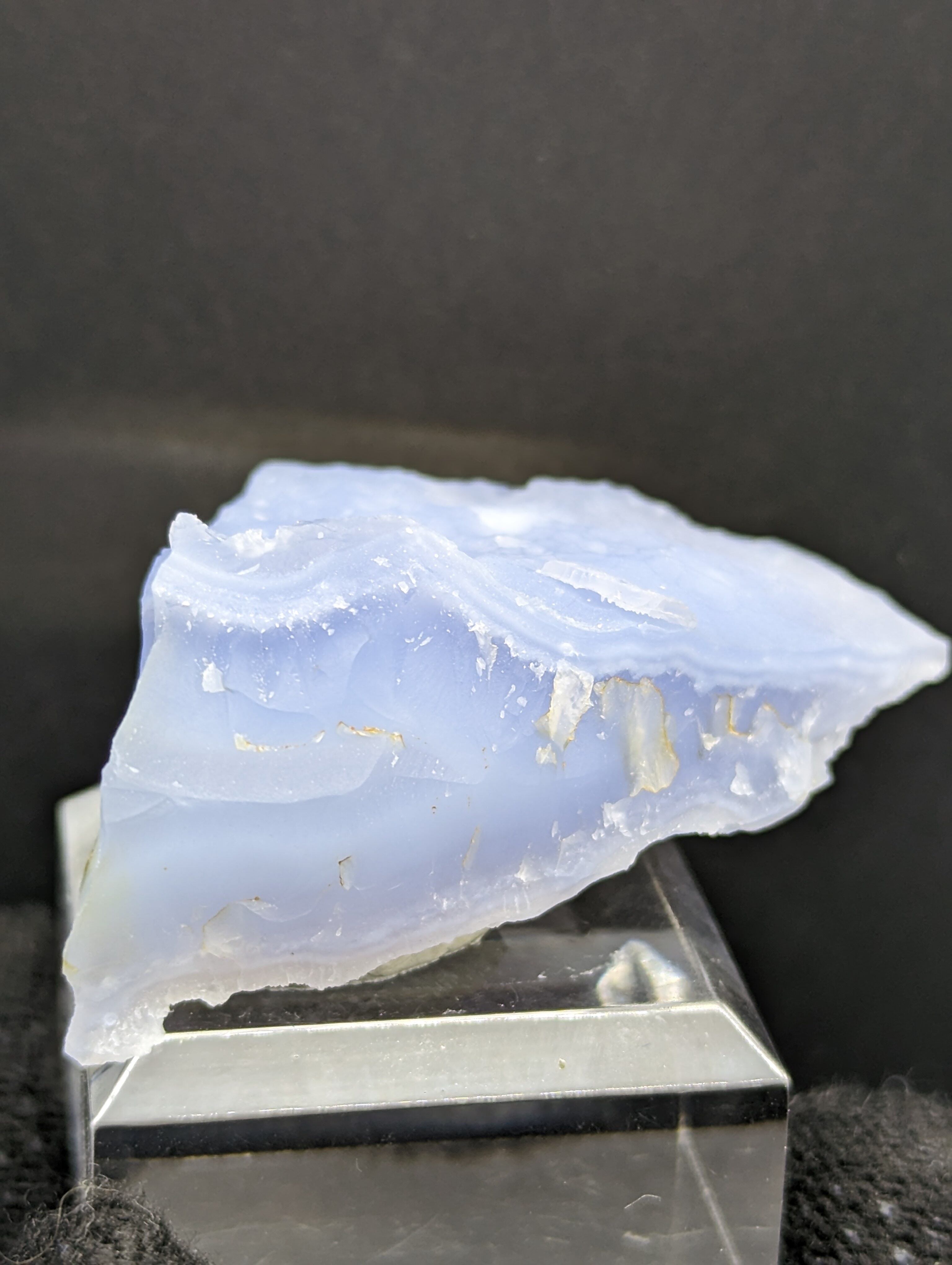 宝石質ブルーカルセドニー(玉髄) マラウイ産 R5-1099 | 石や なごみん