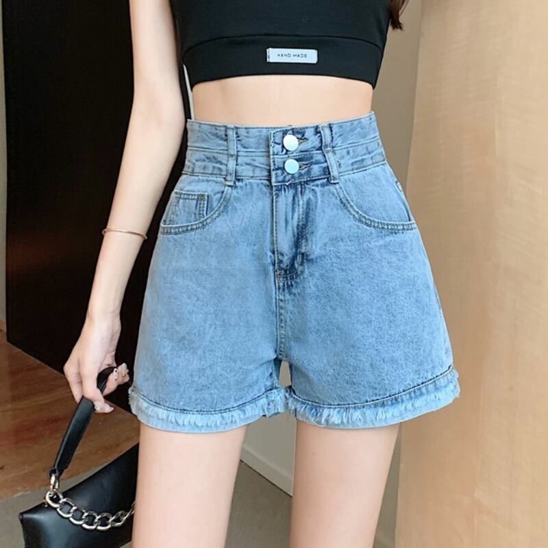 ショーツ レディースサマーハイウェストウェスト薄手ルーズワイドレッグパンツ 夏物 ブルマー ワイドパンツ ハンチェンe38893187915