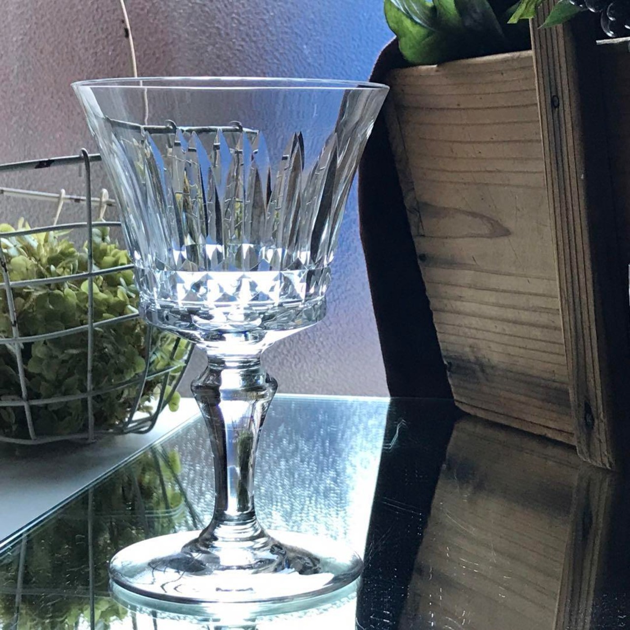 オールドバカラBACCARATピカデリーPiccadilly水用、ワイン用☆特大 