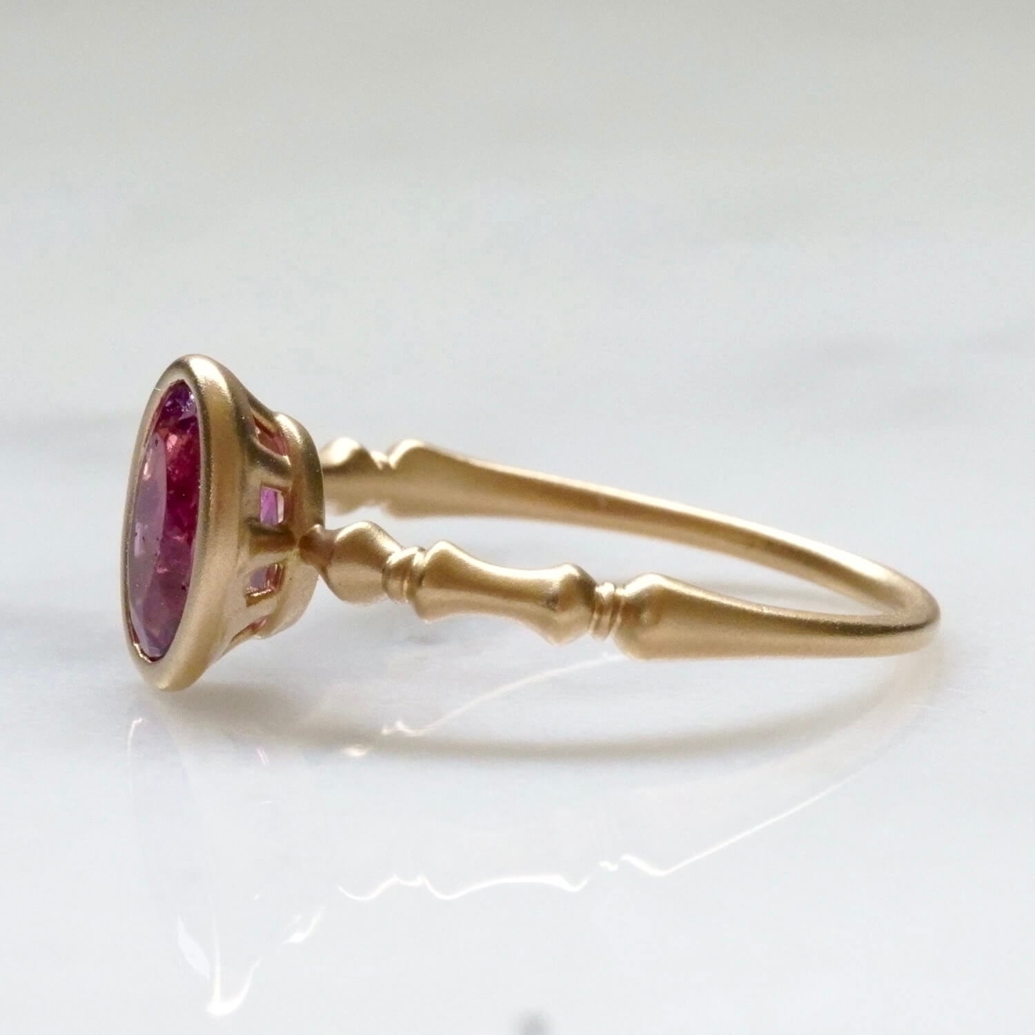 Pink Tourmaline ring / K18 | CURA JEWELRY