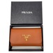 【中古】 プラダ PRADA キーケース 6連 サフィアーノ レザー パパイア オレンジ ゴールド 1M0222 メンズ レディース 男女兼用