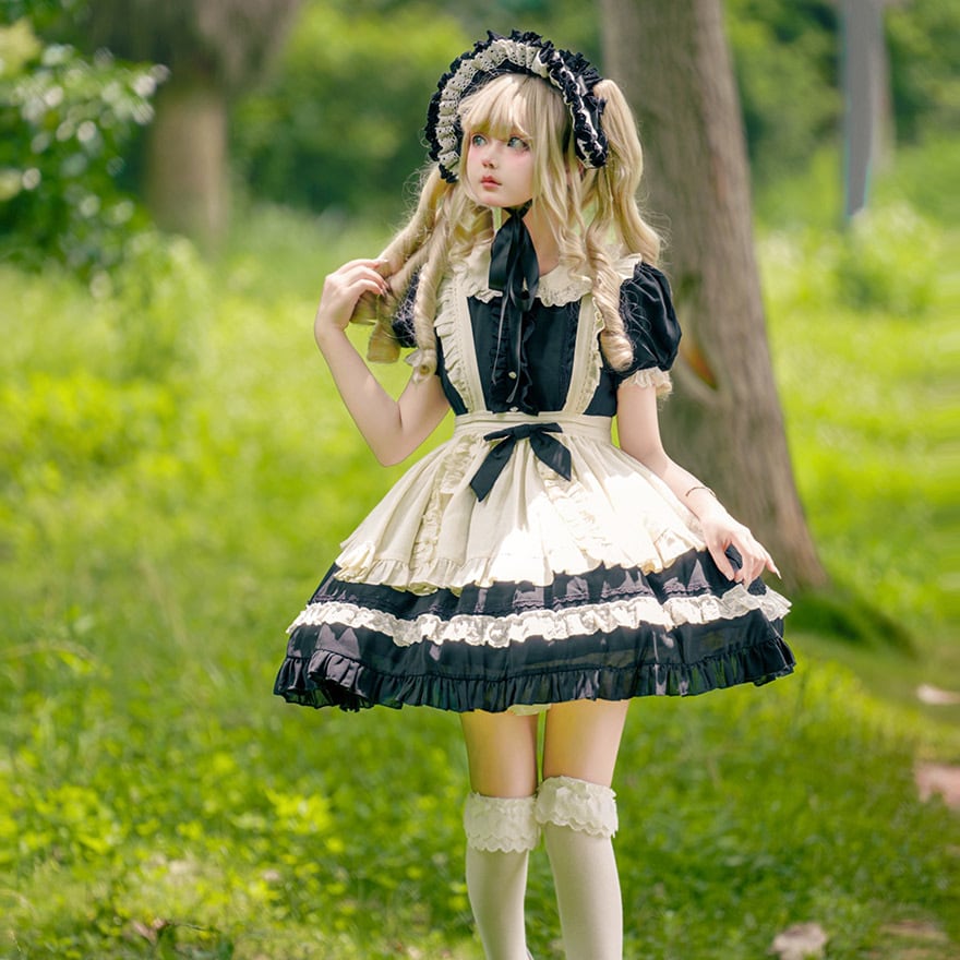 クラロリ ロングメイドワンピース 英国×ヴィクトリアン風｜WithU