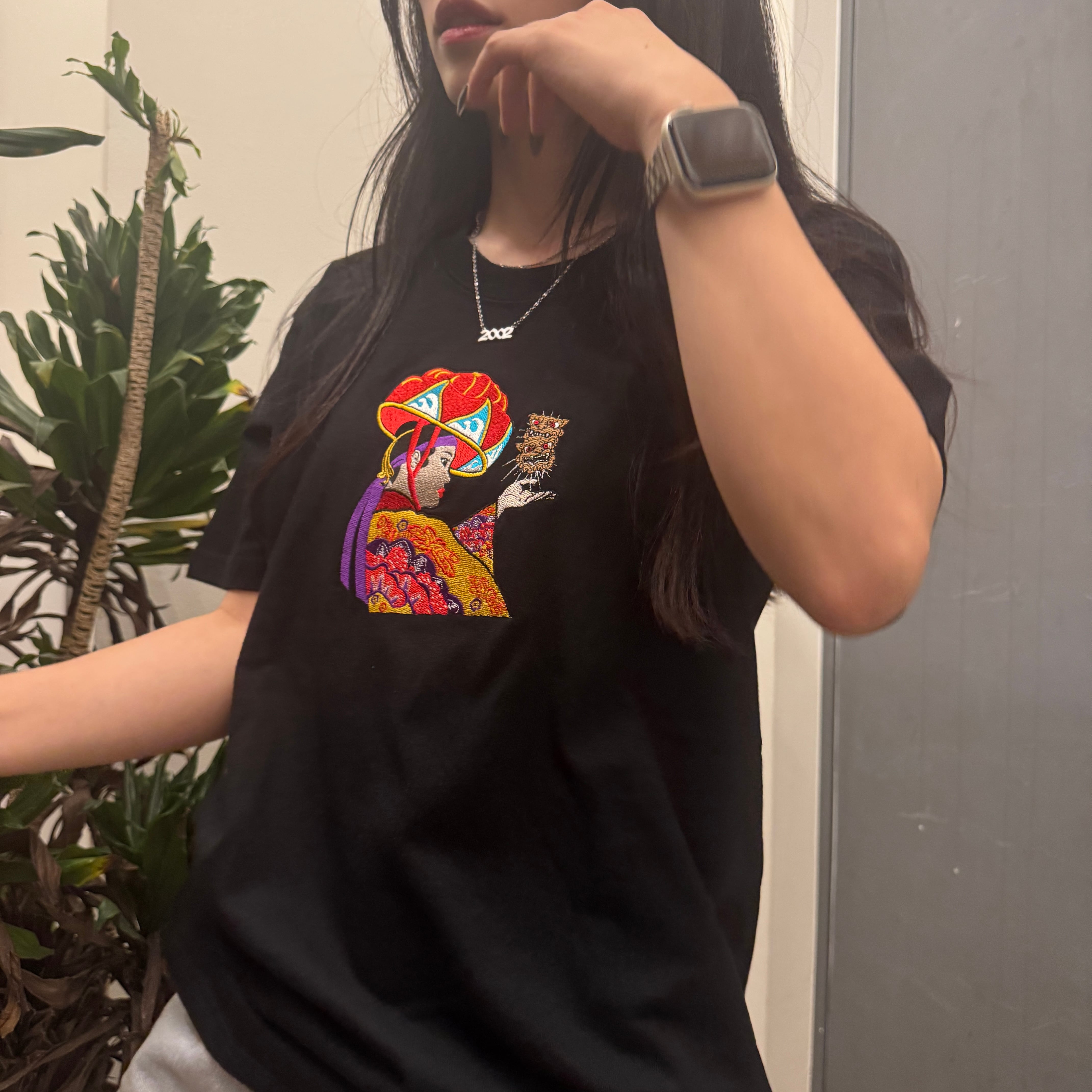 花笠　沖縄 刺繍Tシャツ】初代沖縄花笠 | PAY ID