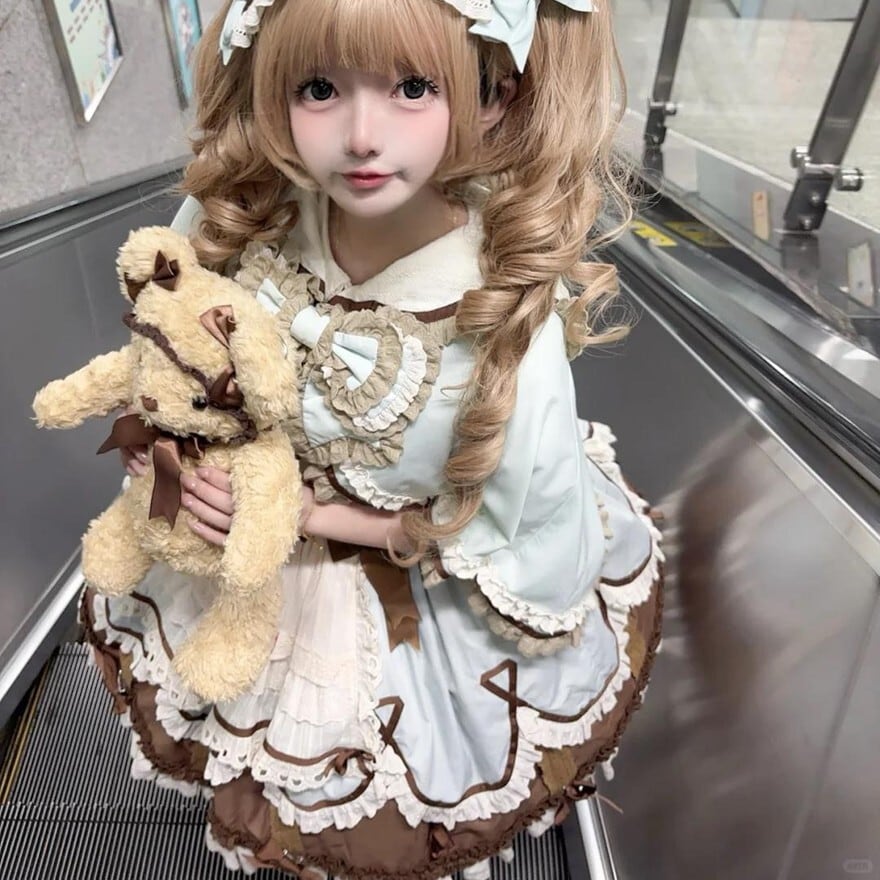 甘ロリ 3点セット ケープ×インナー×JSK ふわふわアイドル｜WithU