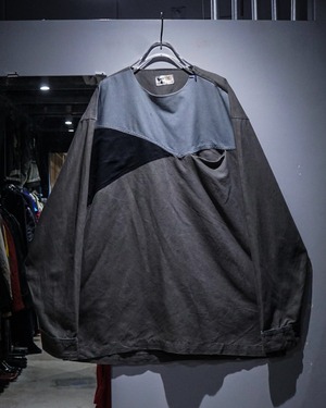 【add (C) vintage】Switching Design Vintage Pullover Shirt