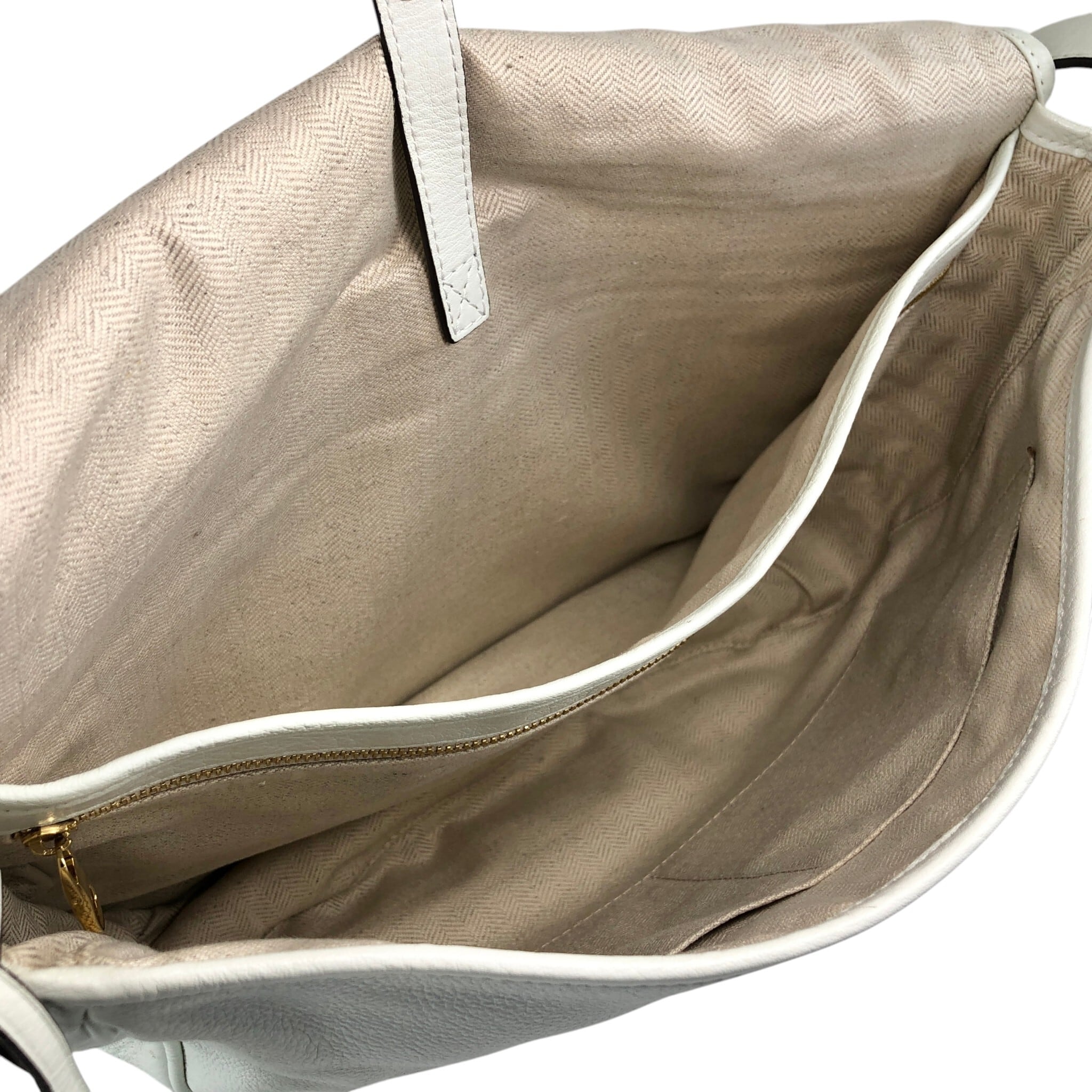 LOEWE ロエベ ヘリテージ ショルダーバッグ ホワイト ホワイト レザー