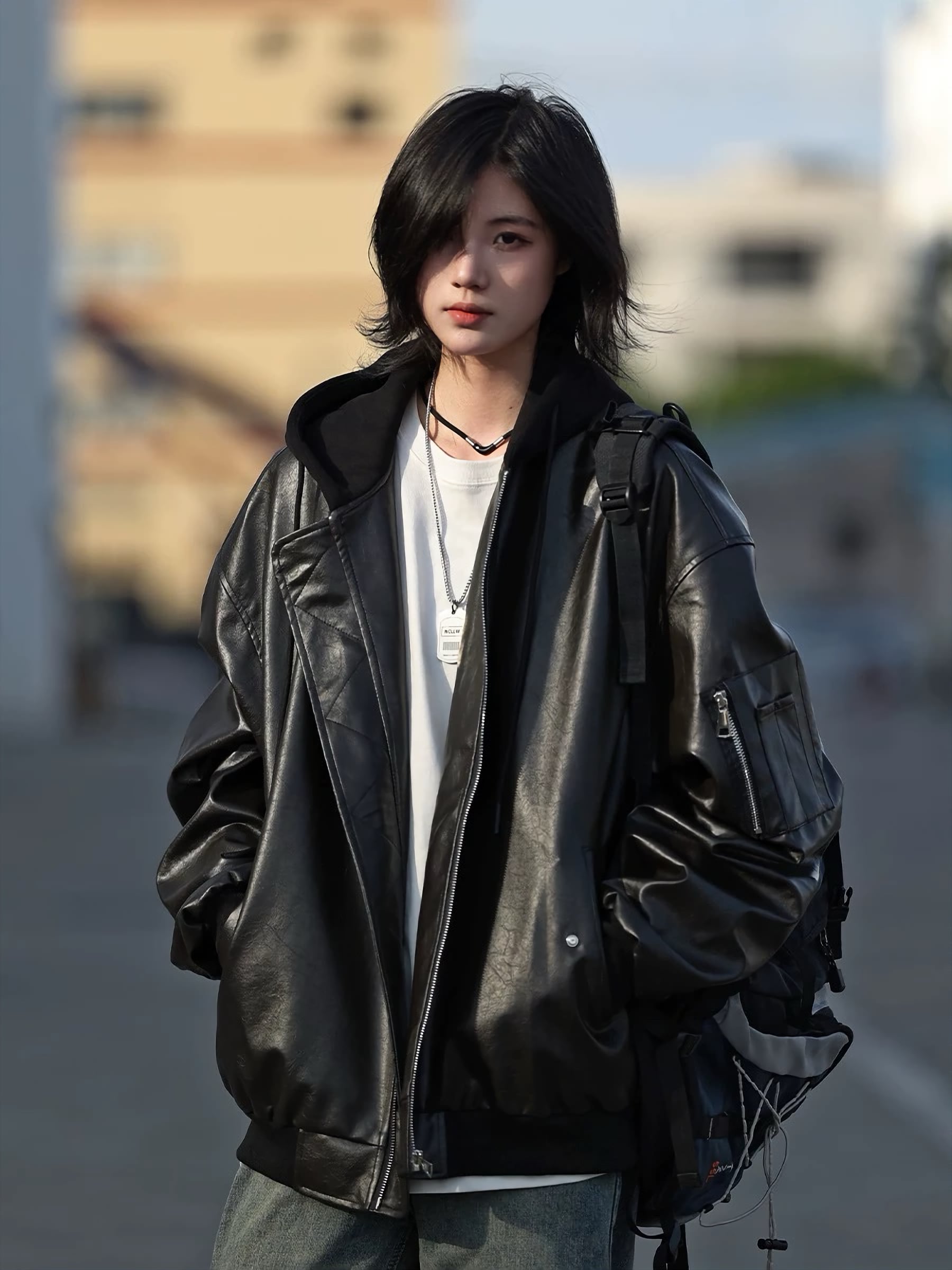 PUフードブルゾン / PU Hood Blouson | INOCENCE(イノセンス PUフードブルゾン / PU Hood Blouson | INOCENCE(イノセンス