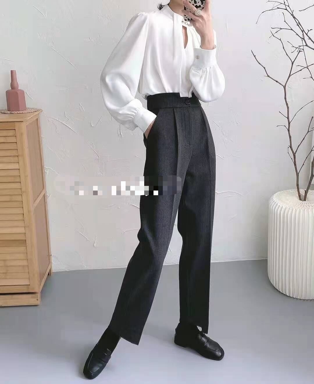 段差デザイン　テーパードパンツ AJ−1362-B05