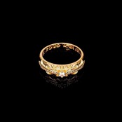 FLORAL RING SMALL GOLD