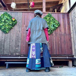 ビッグポンチョカーディガン