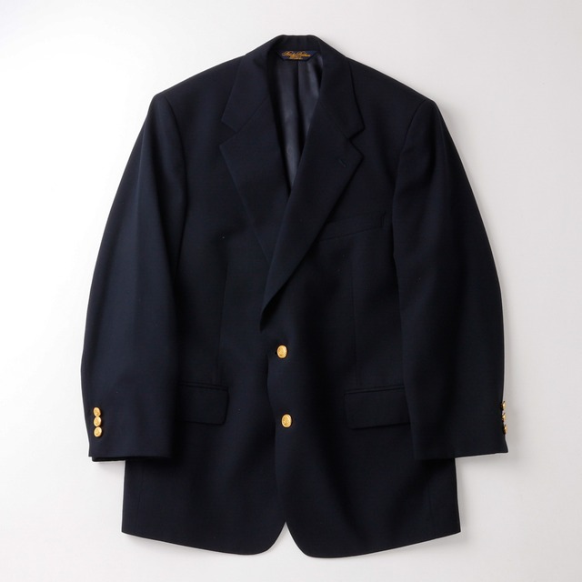 【極美品】BROOKS BROTHERS Navy blazer size41 SH Made in USA excellent condition ／ブルックス ブラザーズ ウール 紺ブレ ネイビー ジャケット サイズ41 SH  実寸ML  定価約15万 USA製 ほぼ未使用