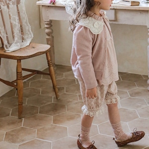 秋五分丈花柄ボトムス2色