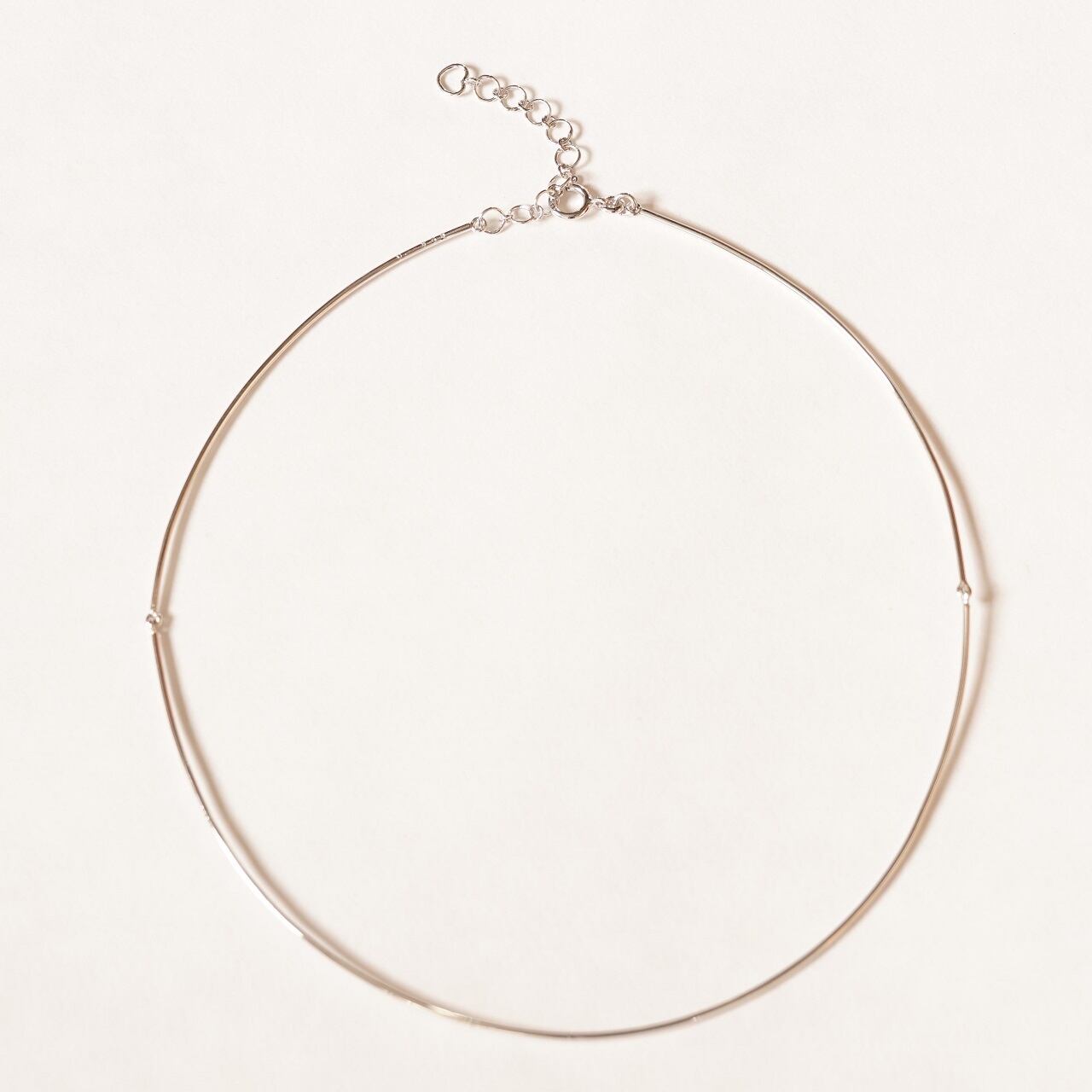 線径1.3mm ワイヤーネックレス（単品・ネックレスのみ） | 手作り