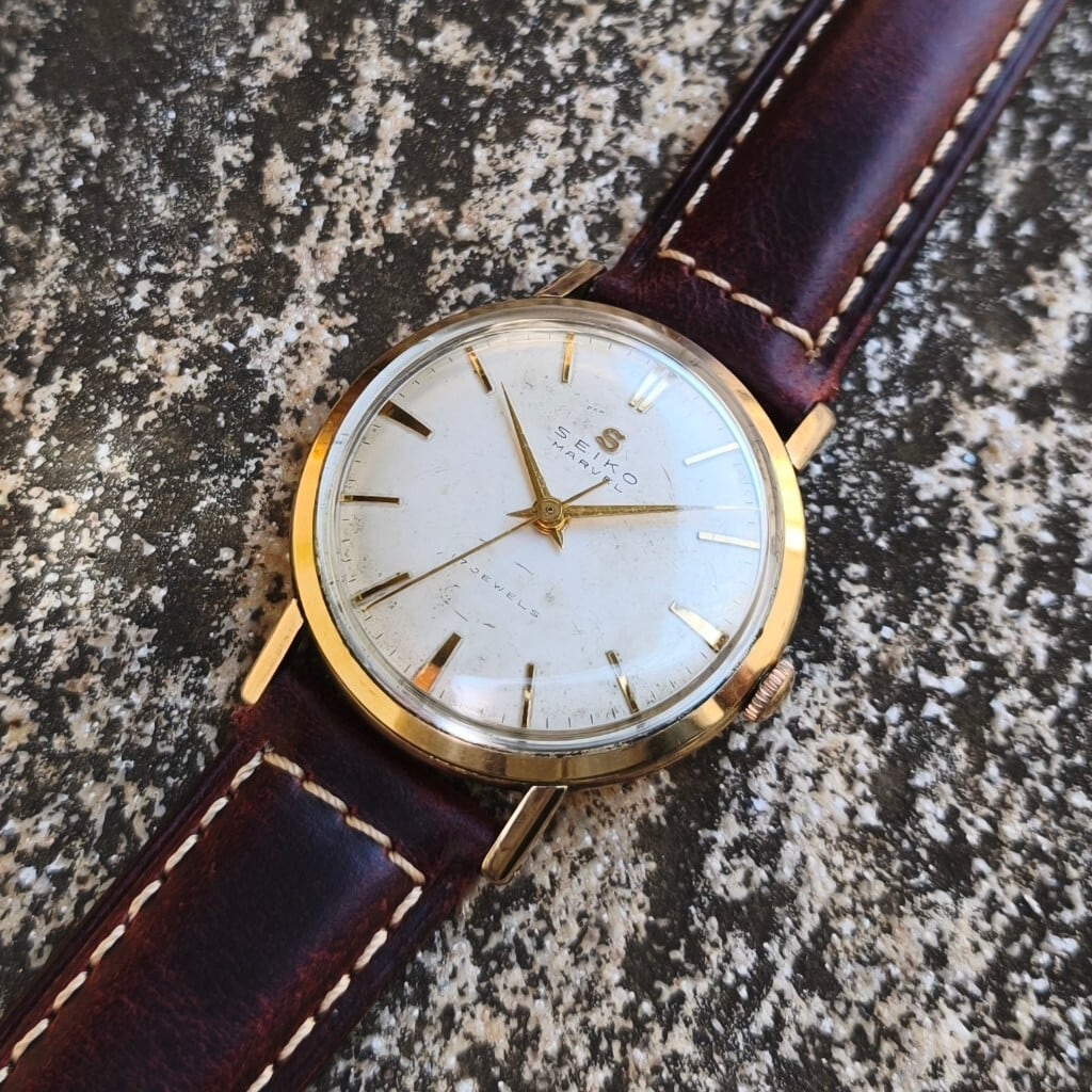 MARVEL】【J14022】SEIKO/セイコーマーベル 17石 機械式 手巻き時計