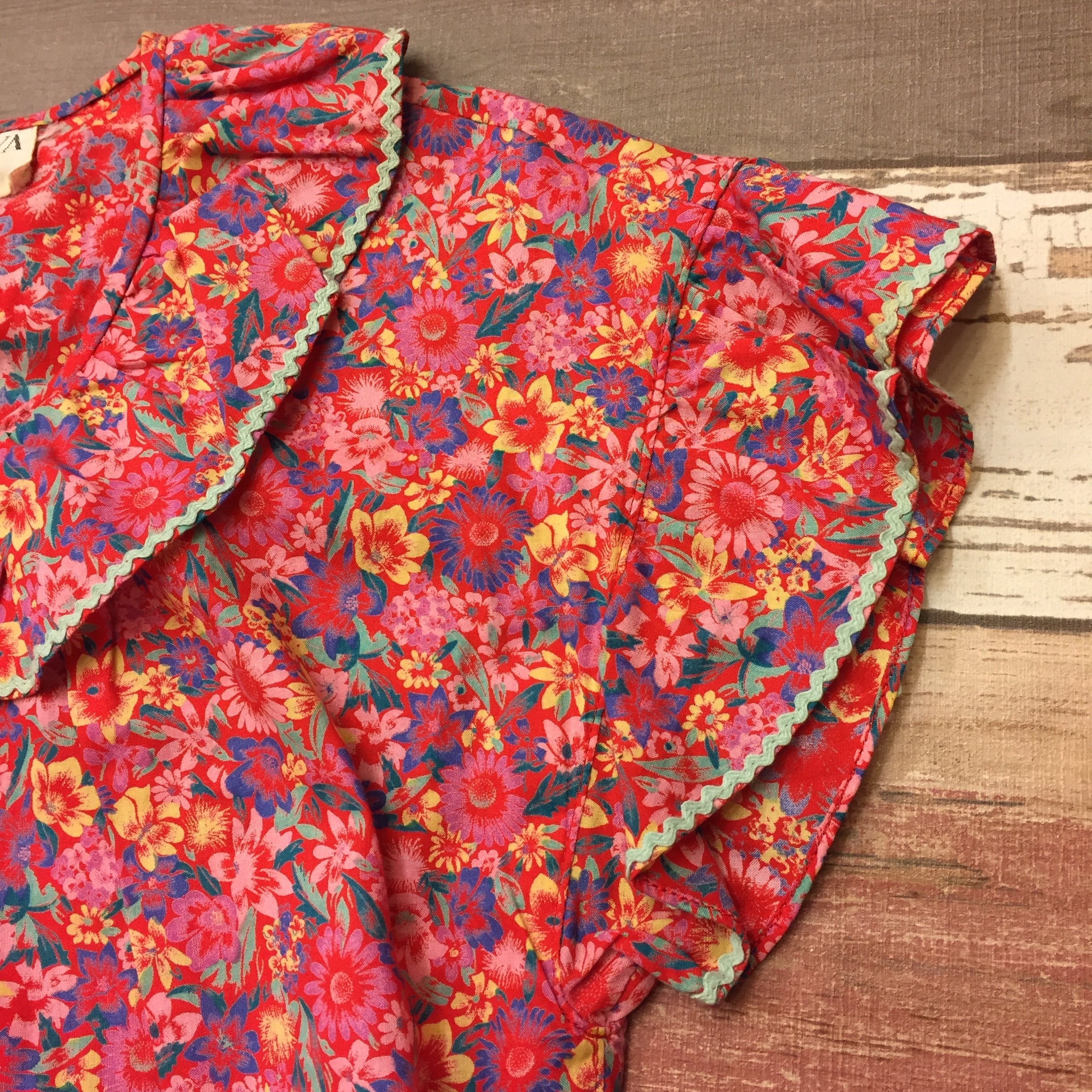 HANAE MORI Flower Red One-piece | インポート古着 GEORGE AND KEWPiE