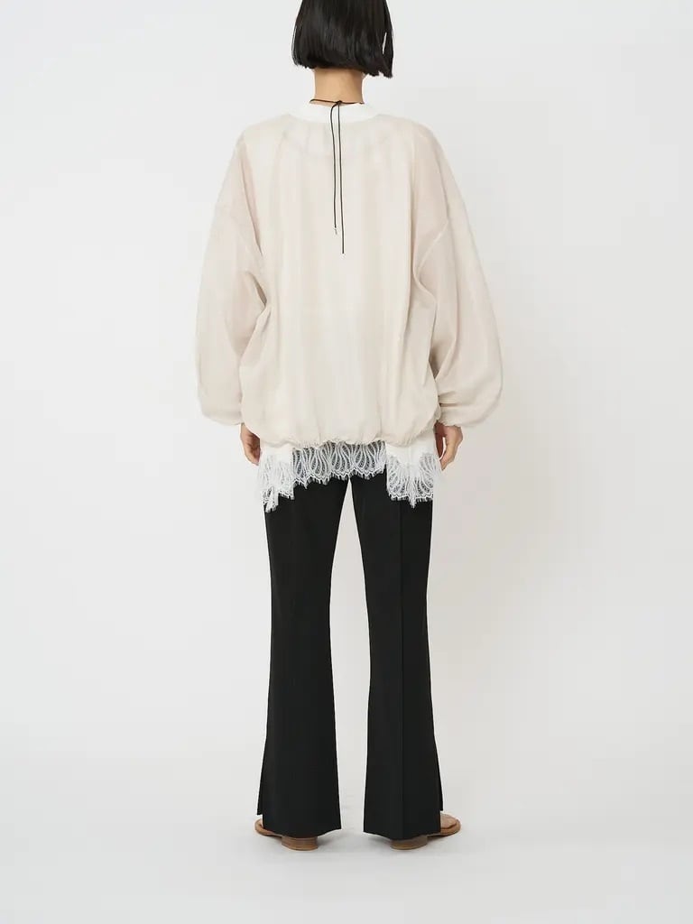 【CHIGNON】ソフトリブフレアパンツ　3861-069GL