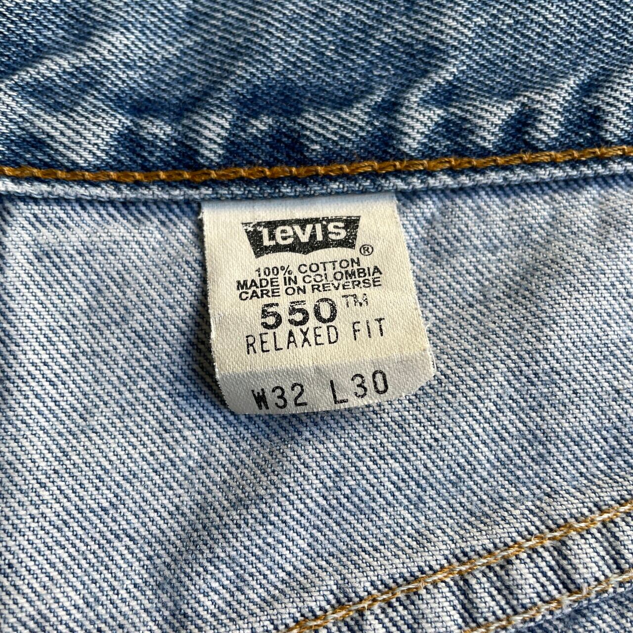 90年代 Levi's リーバイス 550 テーパード ワイド ダメージ