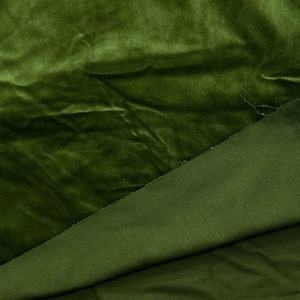 ★NY253◆3m◆ポリエステル100%高級ベルベット生地◆光沢グリーン