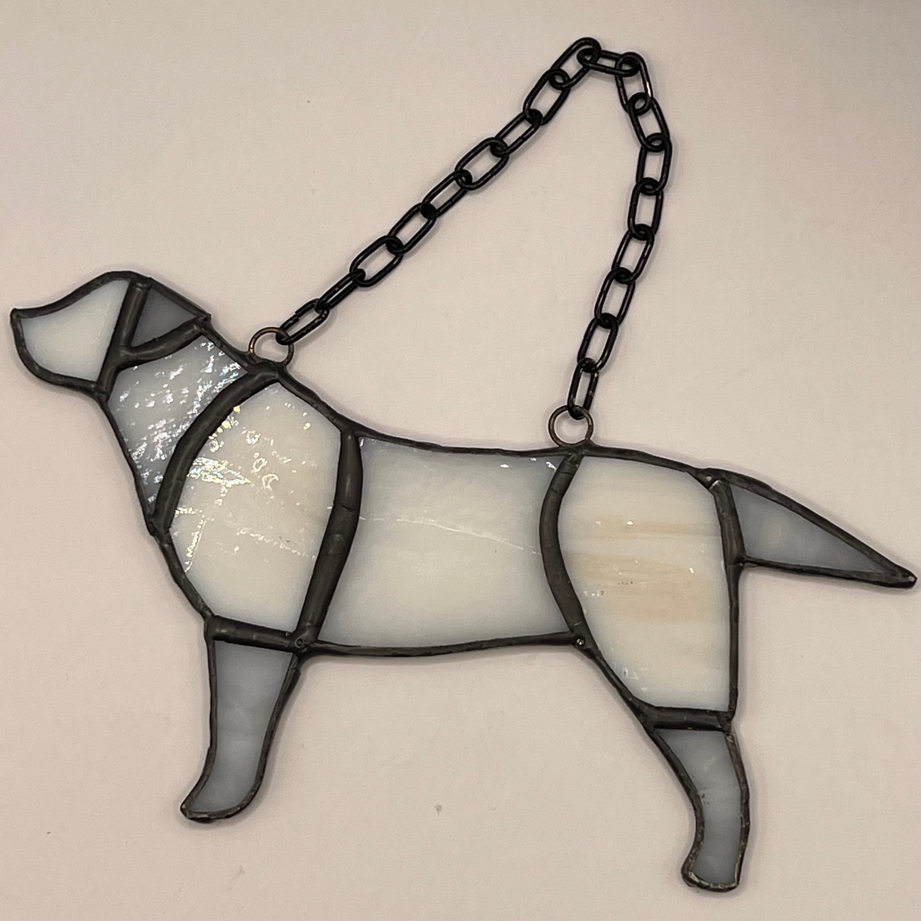 ラブラドールのステンドグラス | ステンドグラス Happy Magic Lamp