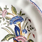 飾り皿　ハンドペイント ラフタッチの植物柄（壁掛金具付き） 12TWcz4