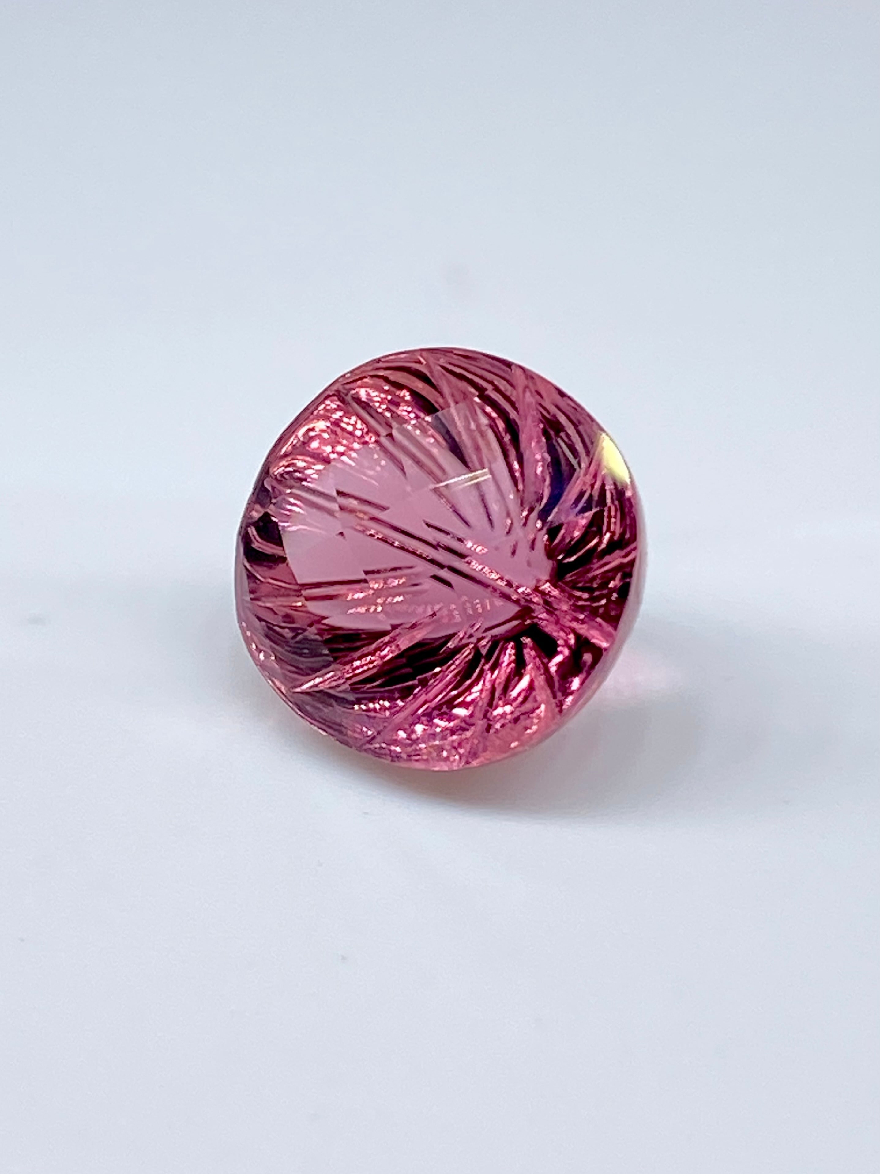 チェッカーカット×カービング】ピンクトルマリン 6.595ct ルース