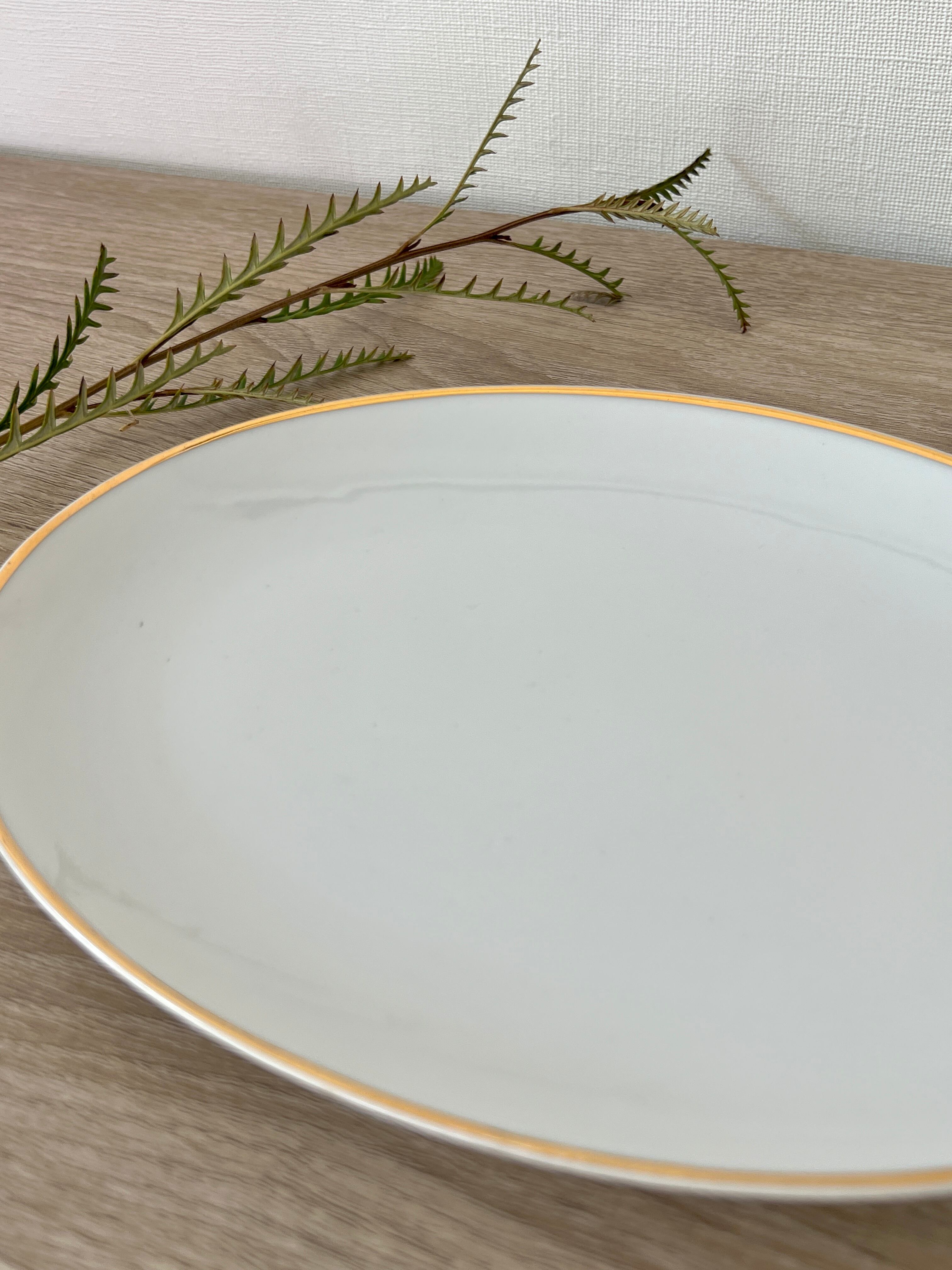 vinage oval plate