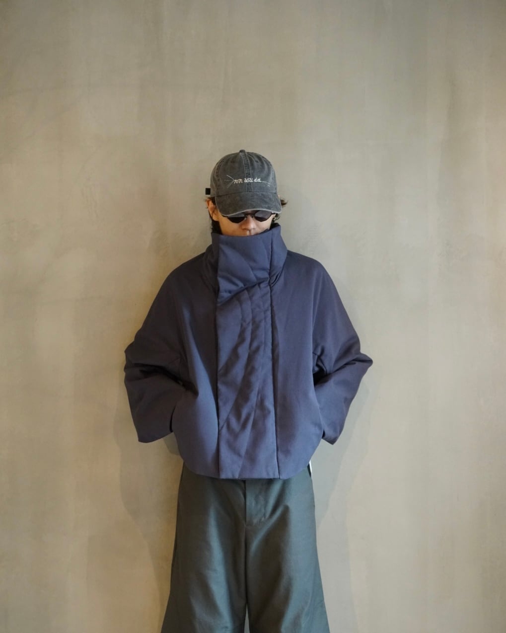 pet-tree-kor【DECIBEL PADDED JACKET -Blue Gray- 】