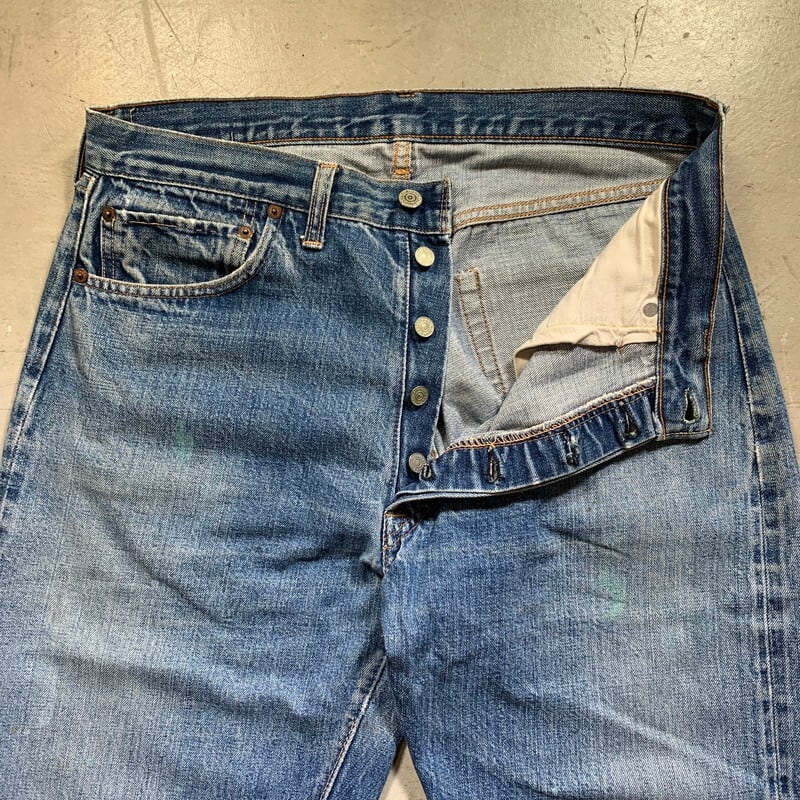 60's 70's LEVI'S リーバイス 501 デニム Big E 平行ステッチ 刻印4