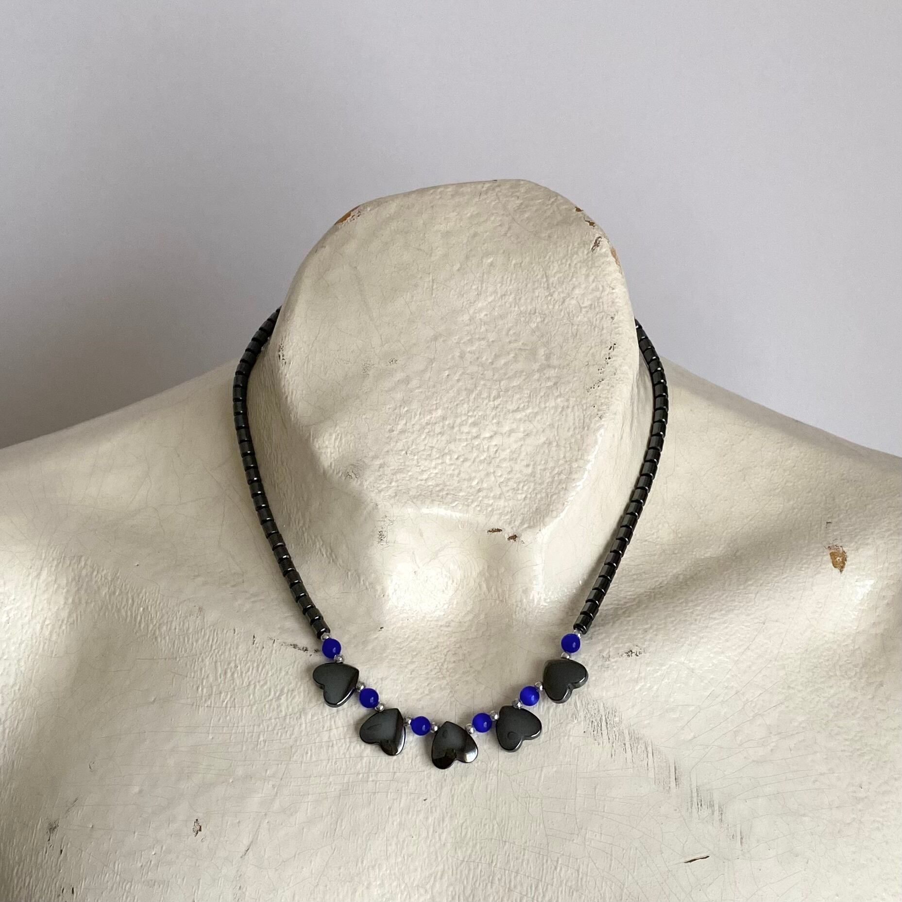 Vintage 90s-00s USA retro botanical flower enamel bijou necklace