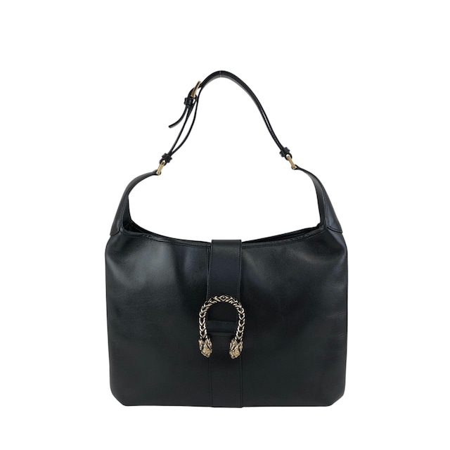 GUCCI グッチ デュオ二ソス ショルダーバッグ ブラック スネーク レザー ホーボーバッグ vintage ヴィンテージ オールド m3bh55