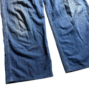 vintage 1940’s FABRAM indigo cotton fireman pants