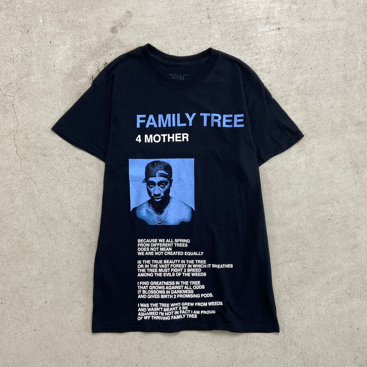 00年代 2PAC FAMILY TREE ラップTシャツ ヒップホップ メンズS 古着 