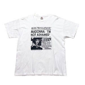 vintage 1990’s~00’s MADONNA print tee “I’M NOT ASHAMED”